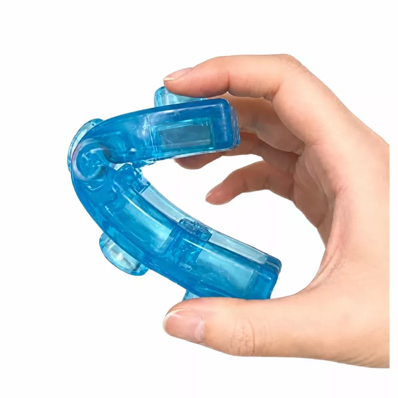 LEAN TOYS Guminiai kaladėlės Lanksčios konstrukcijos permatomos spalvotos 20 vnt.