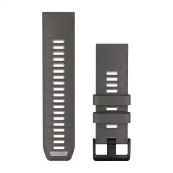 Garmin QuickFit 26 Laikrodžių Apyrankės, Pebble Grey/Silver Grey Silikoninės [010-14510-00]