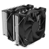 Zalman CNPS12X BP juodas CPU aušintuvas - 120 mm PWM ventiliatorius, mėlynas LED, 6 šilumos vamzdeliai, Intel/AMD