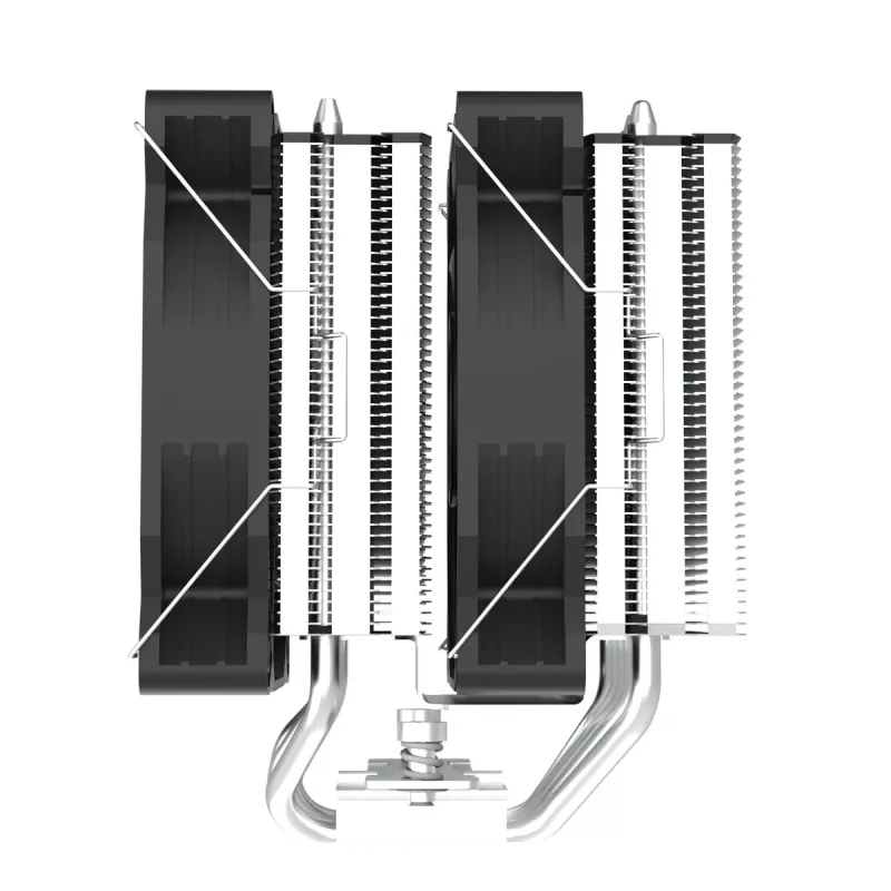 Zalman CNPS12X BP juodas CPU aušintuvas - 120 mm PWM ventiliatorius, mėlynas LED, 6 šilumos vamzdeliai, Intel/AMD