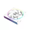Zalman ZM-DF120R baltas 120 mm atvirkštinių menčių ventilatorius su grandinine PWM ir ARGB