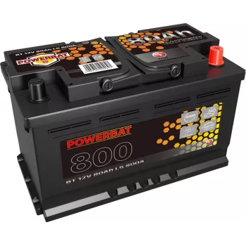 POWERBAT L4 12V 80Ah AGM start-stop akumuliatorius