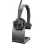 HP Poly Voyager 4300 UC serijos 4310 belaidės ant ausų uždedamos ausinės su USB-C adapteriu ir stovu, Zoom sertifikuotos 218474-01
