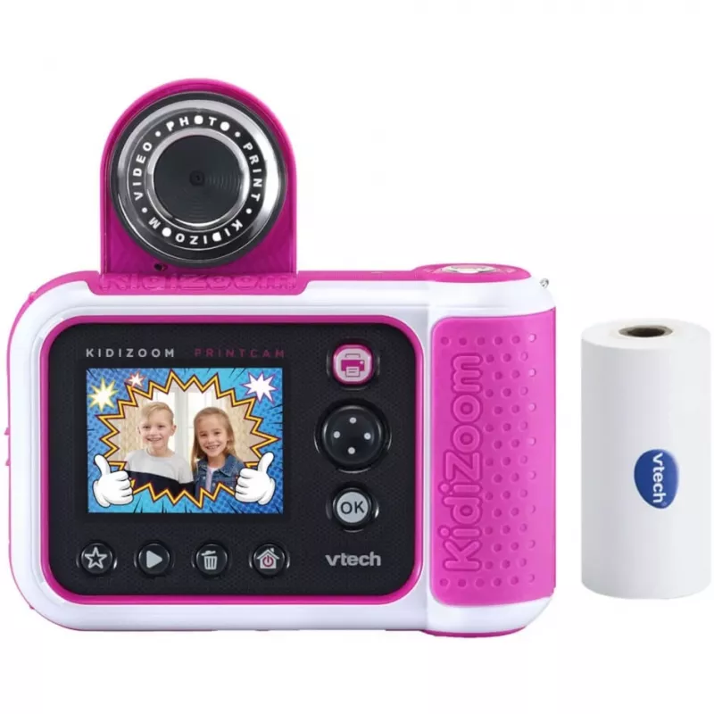 VTech Kidizoom Print Cam Pink – skaitmeninis fotoaparatas su terminiu spausdinimu
