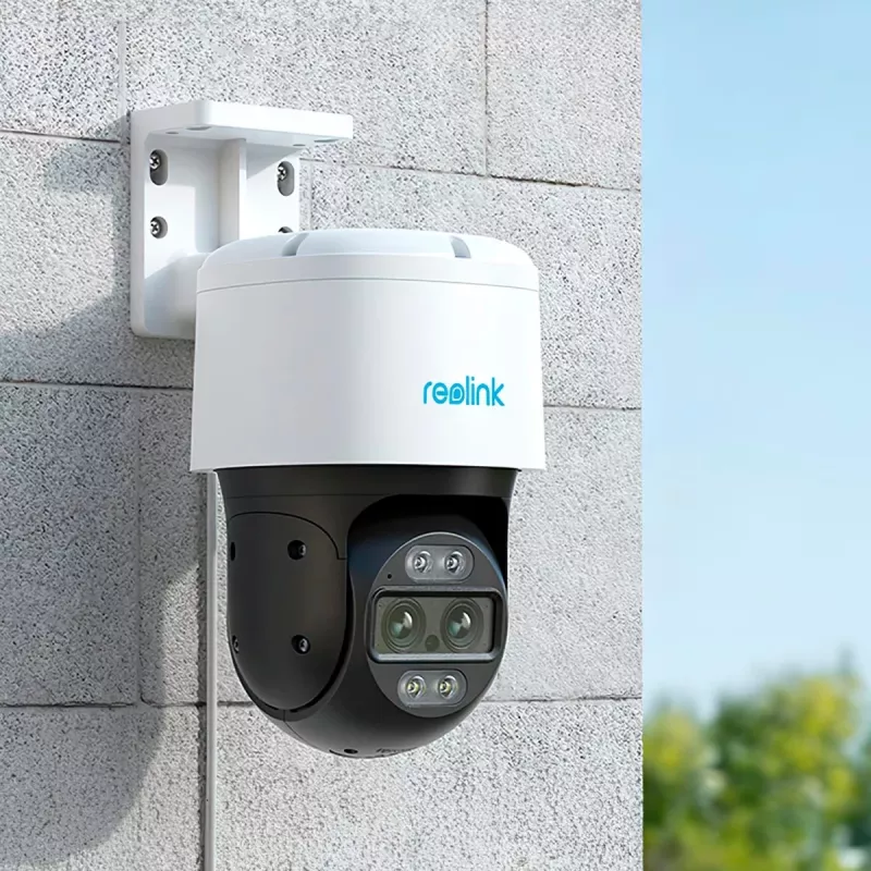 Reolink TrackMix serijos P760 4K dvigubų objektyvų PoE IP kamera su automatinio priartinimo sekimu, spalviniu naktiniu matymu, lauko/vidaus