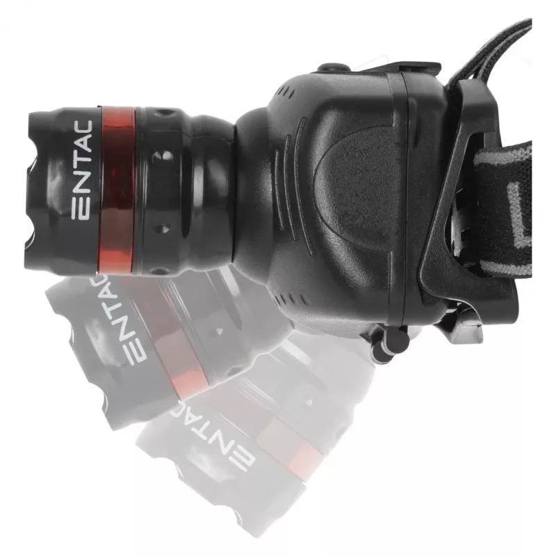 ENTAC EHL-ZOOM-1W-PL Zoom 1W LED priekinė lempa, juoda