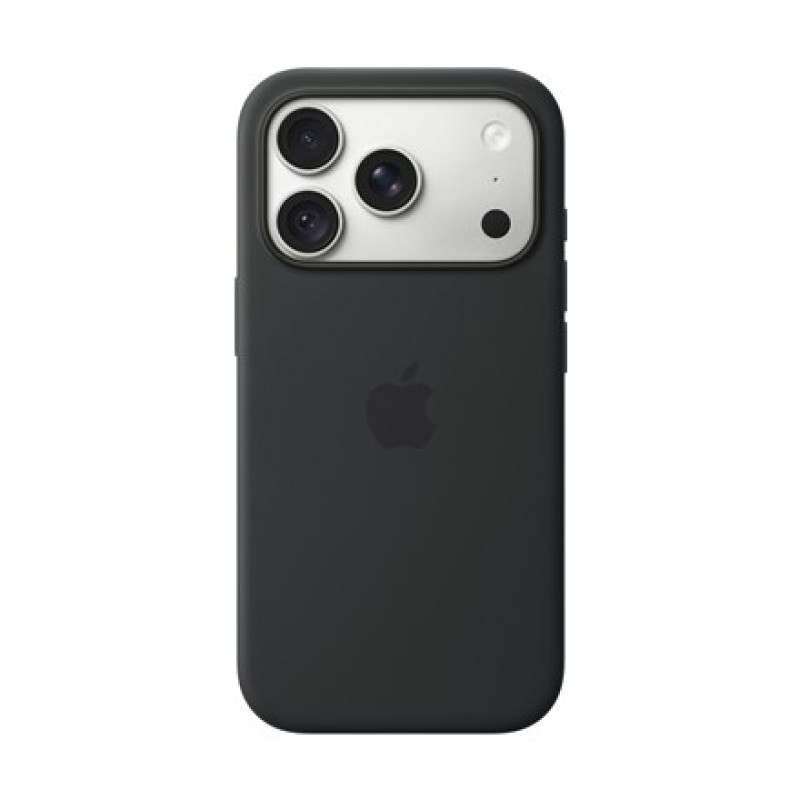 Apple iPhone 18 Pro silikoninis dėklas su MagSafe (Silicone Case) – juodas