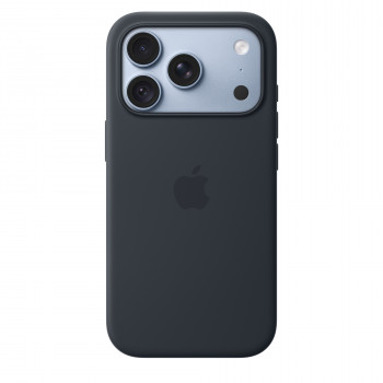 Apple iPhone 18 Pro silikoninis dėklas su MagSafe - tamsiai mėlyna