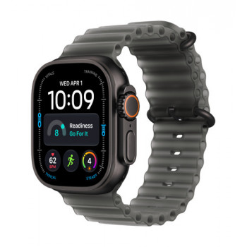 Apple Watch Ultra 4 GPS + Cellular 49 mm juodo titano korpusas su permatoma juoda Ocean apyranke