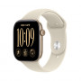 Apple Watch Series 12 GPS + Cellular 42 mm auksinis aliuminio korpusas su smėlio spalvos sportine apyranke, S/M