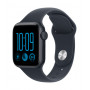 Apple Watch SE 3 GPS + Cellular 40mm vidurnakčio spalvos aliuminio korpusas su tamsiai mėlyna sportine apyranke - M/L
