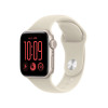 Apple Watch SE 3 GPS + Cellular 40 mm Starlight aliuminio korpusas su smėlio spalvos sportine apyranke, M/L