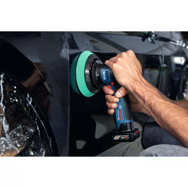 Bosch GPX 12V-125 Professional akumuliatorinis poliruoklis 06019L4100, 12 V, 125 mm, mėlynas/juodas, Solo (be akumuliatoriaus ir įkroviklio)