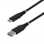 „StarTech“ pintas USB 2.0 kabelis USB-A į USB-C, 2 m, 15 W, juodas