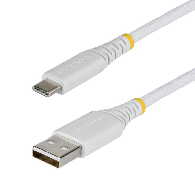 „StarTech“ pintas USB 2.0 kabelis USB-A į USB-C, 0,15 m, 15 W, baltas