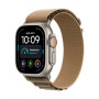 Apple Watch Ultra 4 GPS + Cellular 49mm natūralaus titano korpusas su Desert Alpine Loop - M