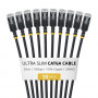 StarTech.com plonas Cat6a U/FTP tinklo kabelis RJ45, 0,3 m, juodas, 10 vnt. paketas