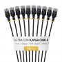 StarTech.com plonas Cat6a U/UTP tinklo kabelis RJ45, 0,15 m, juodas, 10 vienetų rinkinys