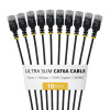 StarTech.com plonas Cat6a U/UTP tinklo kabelis RJ45, 0,15 m, juodas, 10 vienetų rinkinys