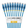 StarTech.com plonas Cat6 U/UTP tinklo kabelis RJ45, 1 m, mėlynas, LSZH, 10 vnt. paketas