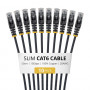 StarTech.com plonas Cat6 U/UTP tinklo kabelis RJ45, 0,5 m, juodas, 10 vnt. paketas
