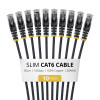 StarTech.com plonas Cat6 U/UTP tinklo kabelis RJ45, 0,5 m, juodas, 10 vnt. paketas