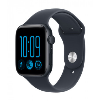 Apple Watch SE 3 GPS 44 mm Midnight aliuminio korpusas su mėlyna sportine apyranke, S/M