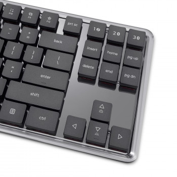 Lenovo belaidė daugiafunkcė mechaninė klaviatūra 8000, vokiškas išdėstymas, pilka