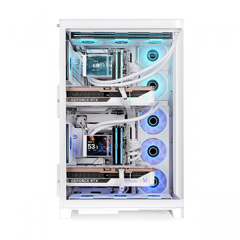 Thermaltake CAPO X Snow pilno bokšto kompiuterio korpusas, baltas