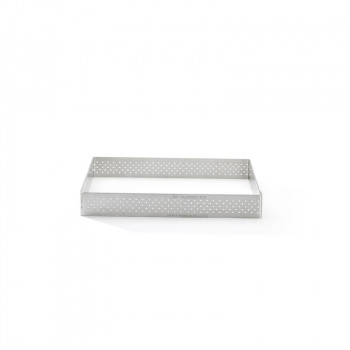 De Buyer perforuota nerūdijančio plieno kvadratinė tarto forma, 7 cm (3099.19)