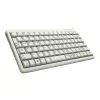 Cherry Slim Line G84-4100 kompaktiška klaviatūra, PS/2 + USB, 83 klavišai, vokiška išdėstymas (QWERTZ), šviesiai pilka