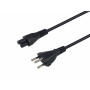 Equip maitinimo laidas Swiss T12 į IEC C5, 1,8 m, juodas, PVC