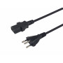 Equip maitinimo laidas Swiss T12 į IEC C13, 1,8 m, juodas, PVC