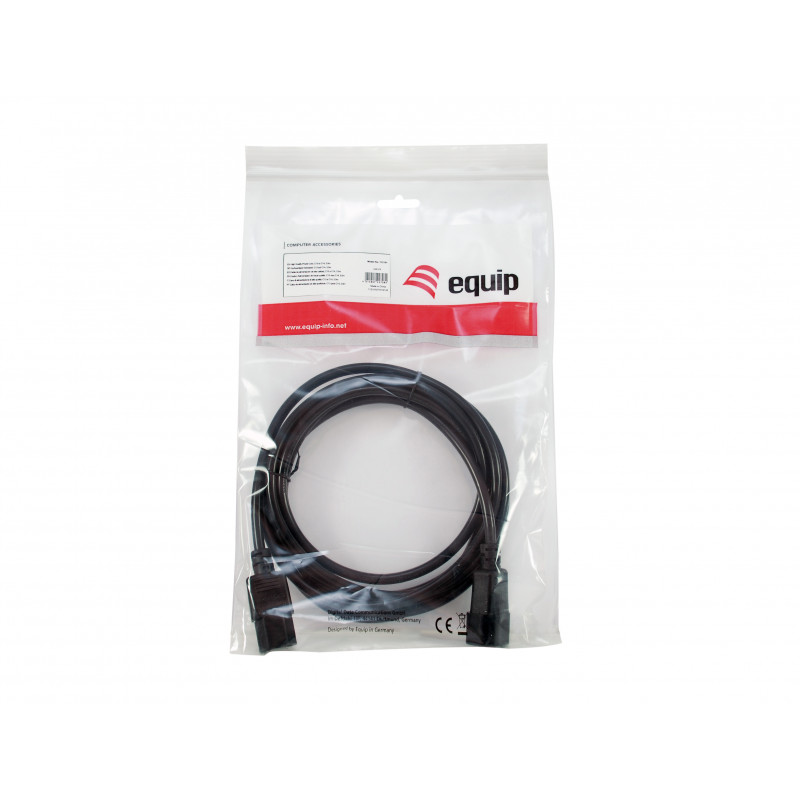 Equip maitinimo laidas IEC C13 į IEC C14, 1,5 m, juodas