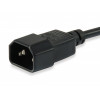 Equip maitinimo laidas IEC C13 į IEC C14, 1,5 m, juodas