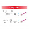 Equip Cat6a S/FTP tinklo kabelis RJ45, 3 m, violetinė, LSZH