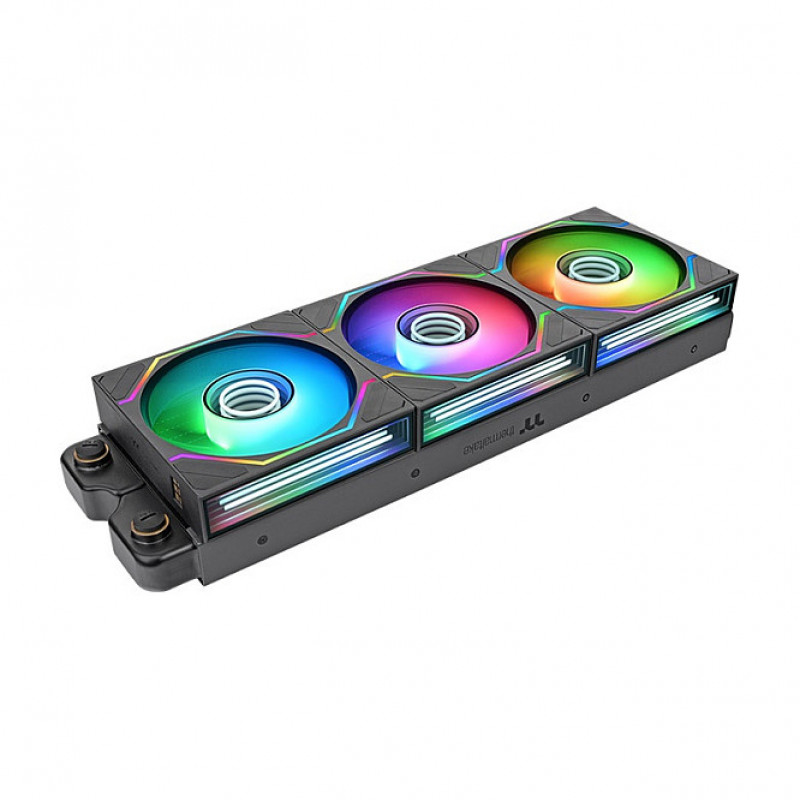 Thermaltake SWAFAN INFINITY EX14 ARGB Sync 140 mm korpuso ventiliatorius, juodas, 3 vnt. rinkinys