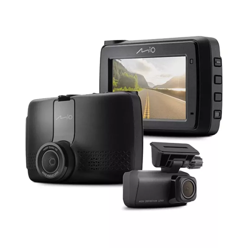Mio MiVue 803WD Pro Dual HDR 2.5K GPS WIFI automobilio vaizdo registratorius su parkavimo rinkiniu