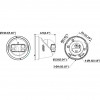 Hikvision DS-2CD2343G2P-LISU/SL 4MP 180° panoraminė kupolinė IP kamera, juoda