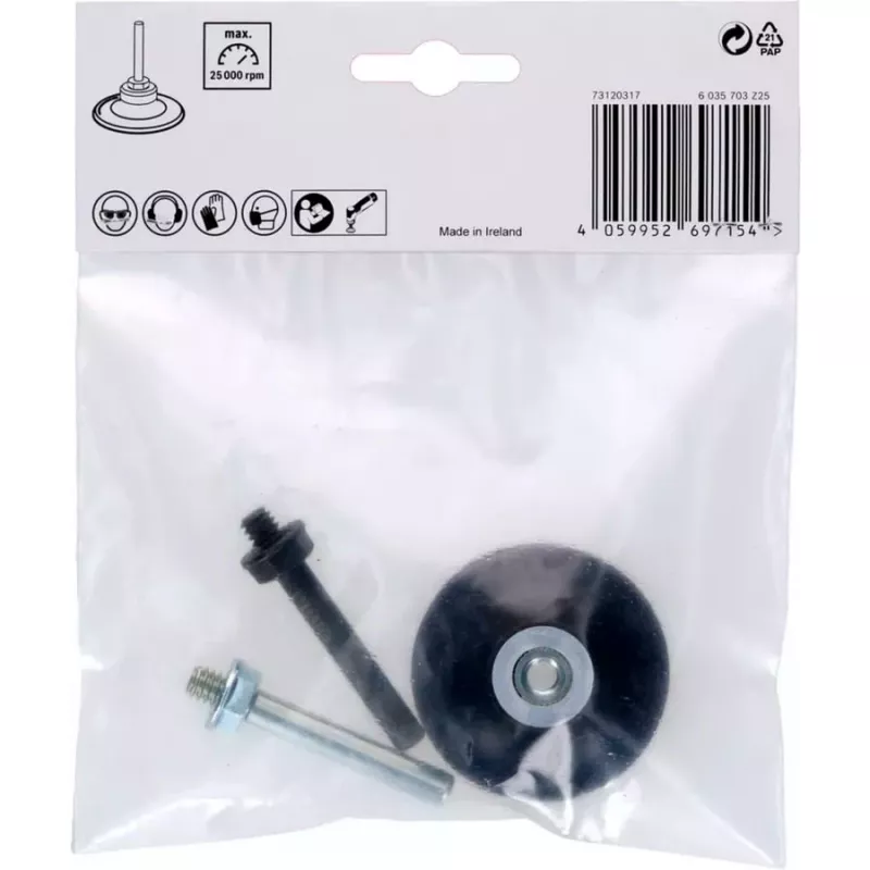 Bosch 2608000857 atraminis diskas, 50 mm, Quick Lock, juodas (skirtas GWG 12V-50 S Professional)