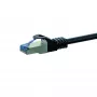 DSIT Cat6a S/FTP tinklo kabelis, 50 m, juodas, LSZH