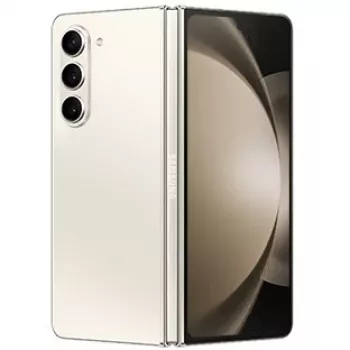 Samsung Galaxy Z Fold5 5G 12GB RAM 512GB išmanusis telefonas, kreminės spalvos