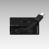 SHARGE įtraukiamas 65 GaN įkroviklis, 65 W, 2x USB-C, integruotas USB-C kabelis, juodas