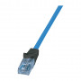 Logilink Cat6a U/UTP tinklo kabelis RJ45, 1 m, mėlynas, LSZH