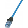 Logilink Cat6a U/UTP tinklo kabelis RJ45, 1 m, mėlynas, LSZH