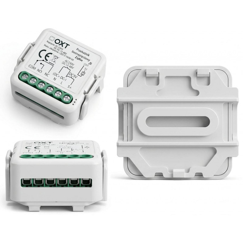 OXT T250DC Mini ZigBee Tuya relės modulis, bepotencialis, AC 230 V / DC 5 V / 12-48 V