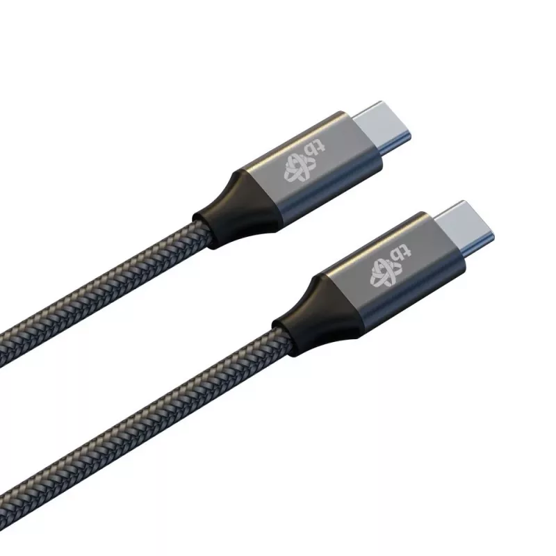 TB pintas USB 3.2 Gen 2 kabelis USB-C į USB-C, 1 m, 100 W, juodas