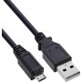 InLine USB 2.0 kabelis USB-A į Micro-USB B, 1 m, juodas