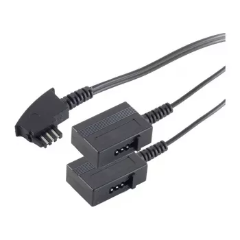 S-Impuls Telefono prailginimo kabelis - TAE-F (S) į TAE-F (R) - 20 cm