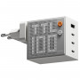 SHARGE Pixel 100 GaN įkroviklis, 100W, 3x USB-C, 1x USB-A - baltas
